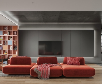 Modern A Living Room-ID:341465955