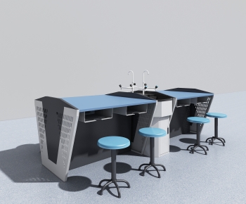现代实验室桌椅-ID:438975104