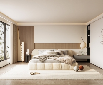 Wabi-sabi Style Bedroom-ID:897362957