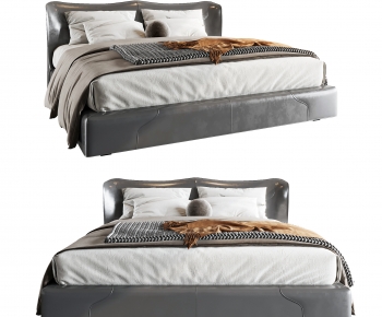 Modern Double Bed-ID:566184043