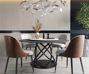 Modern Dining Table And Chairs-ID:602817065
