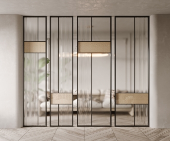Modern Glass Screen Partition-ID:621006974