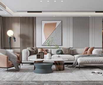 Modern A Living Room-ID:687112096