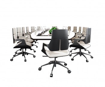 现代会议桌椅组合-ID:202549936