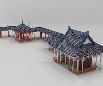 Chinese Style Ancient Architectural Buildings-ID:943074947