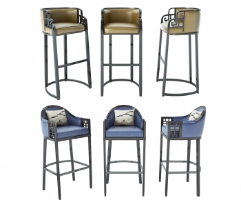 New Chinese Style Bar Chair-ID:969974998