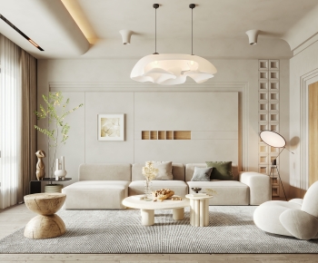 Wabi-sabi Style A Living Room-ID:774431942