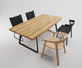 Nordic Style Dining Table And Chairs-ID:942605976