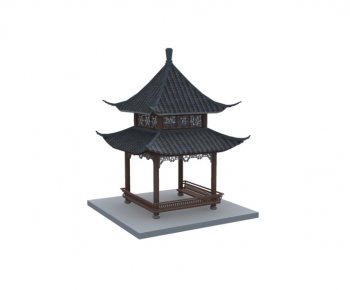 Chinese Style Ancient Architectural Buildings-ID:817241918