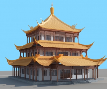 Chinese Style Ancient Architectural Buildings-ID:630130058