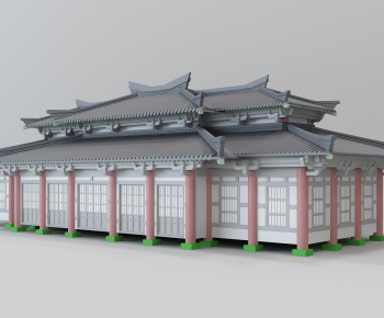 Chinese Style Ancient Architectural Buildings-ID:646342992