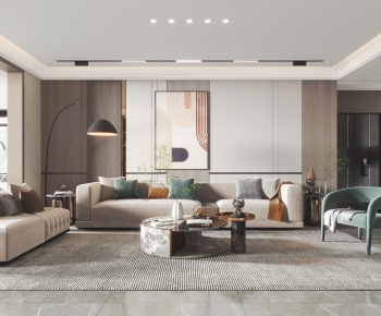 Modern A Living Room-ID:641006956