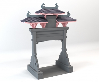 Chinese Style Ancient Architectural Buildings-ID:496943957