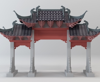 Chinese Style Ancient Architectural Buildings-ID:261778862