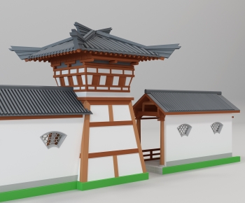 Chinese Style Ancient Architectural Buildings-ID:821280581