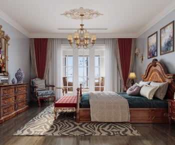 Simple European Style Bedroom-ID:599064111