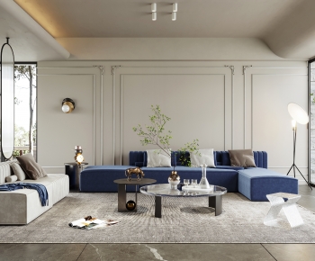 Modern Wabi-sabi Style A Living Room-ID:773861896