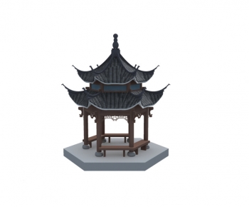 Chinese Style Ancient Architectural Buildings-ID:417336943