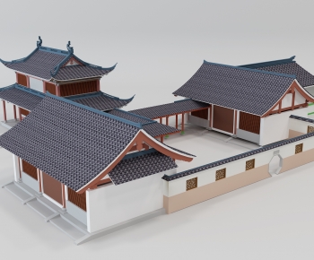 Chinese Style Ancient Architectural Buildings-ID:377573973