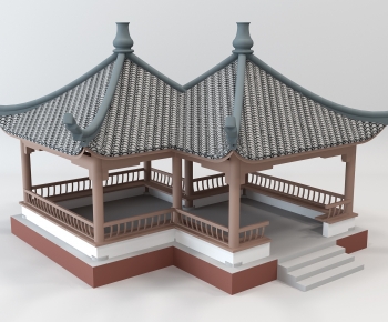 Chinese Style Ancient Architectural Buildings-ID:593693021