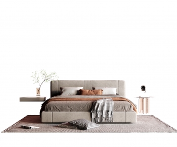 Modern Double Bed-ID:929281958