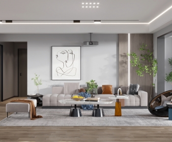 Modern A Living Room-ID:127512931