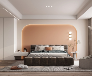 Modern Wabi-sabi Style Bedroom-ID:131120923