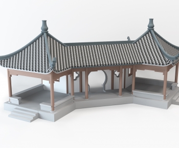 Chinese Style Ancient Architectural Buildings-ID:651583919