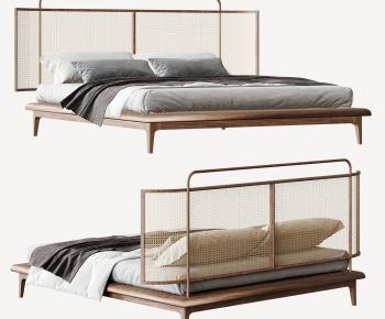 New Chinese Style Double Bed-ID:736145023