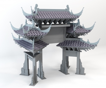 Chinese Style Ancient Architectural Buildings-ID:656832937