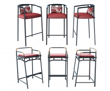New Chinese Style Bar Chair-ID:728280524