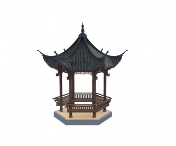 Chinese Style Ancient Architectural Buildings-ID:550384044