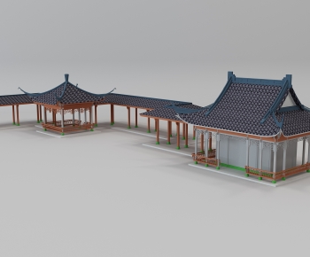 Chinese Style Ancient Architectural Buildings-ID:311835055