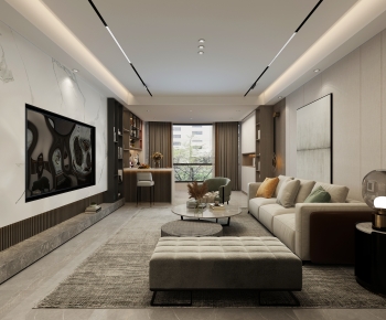 Modern A Living Room-ID:242512946