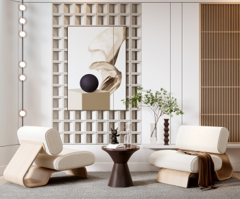 Wabi-sabi Style Lounge Chair-ID:402942906