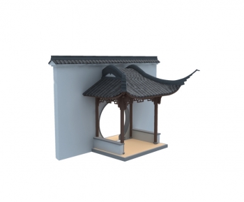 Chinese Style Ancient Architectural Buildings-ID:838582047
