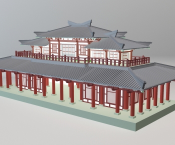 Chinese Style Ancient Architectural Buildings-ID:625612979