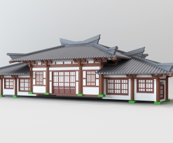 Chinese Style Ancient Architectural Buildings-ID:734860918