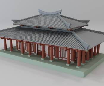 Chinese Style Ancient Architectural Buildings-ID:723208908