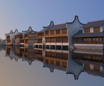 Chinese Style Ancient Architectural Buildings-ID:971079118