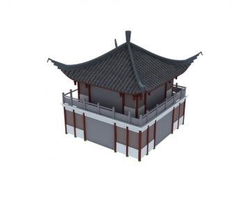 Chinese Style Ancient Architectural Buildings-ID:929008963