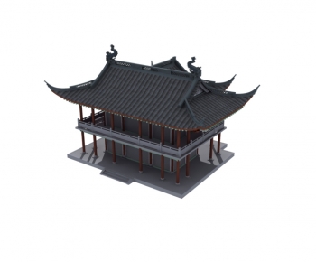 Chinese Style Ancient Architectural Buildings-ID:260988952