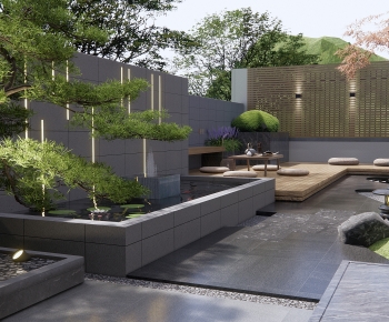 Japanese Style Courtyard/landscape-ID:594957117