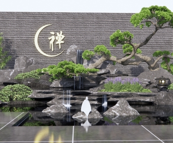 New Chinese Style Courtyard/landscape-ID:377018935