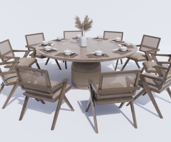 Modern Wabi-sabi Style Outdoor Tables And Chairs-ID:528300054
