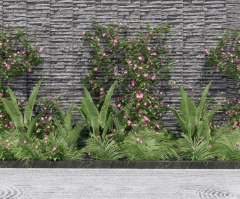 现代植物墙 植物堆-ID:908730983
