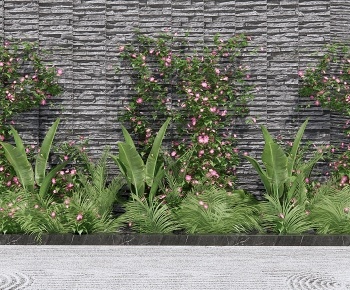 现代植物墙 植物堆-ID:1295112