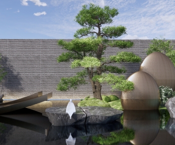 New Chinese Style Courtyard/landscape-ID:283546928