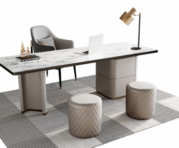 Modern Computer Desk And Chair-ID:308626894
