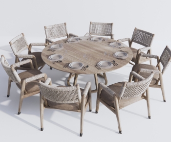 Modern Wabi-sabi Style Outdoor Tables And Chairs-ID:615915062
